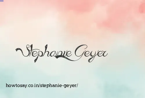Stephanie Geyer
