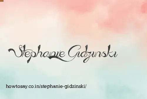 Stephanie Gidzinski