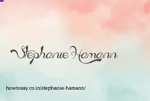 Stephanie Hamann