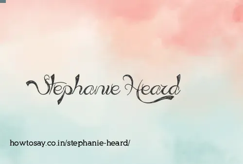 Stephanie Heard
