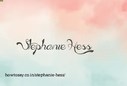Stephanie Hess