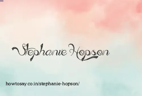 Stephanie Hopson