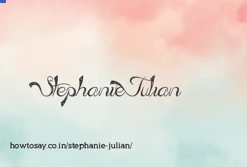 Stephanie Julian