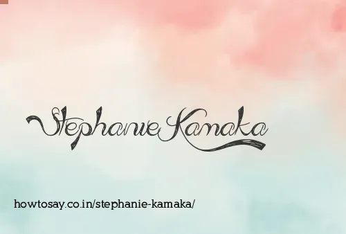 Stephanie Kamaka