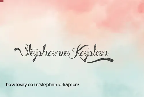 Stephanie Kaplon