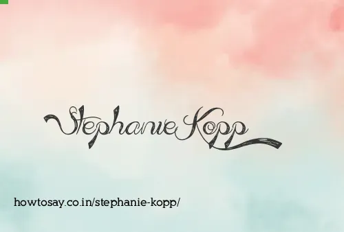 Stephanie Kopp