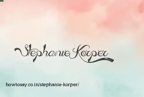 Stephanie Korper