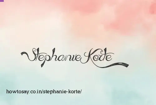 Stephanie Korte