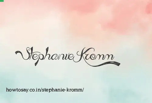 Stephanie Kromm