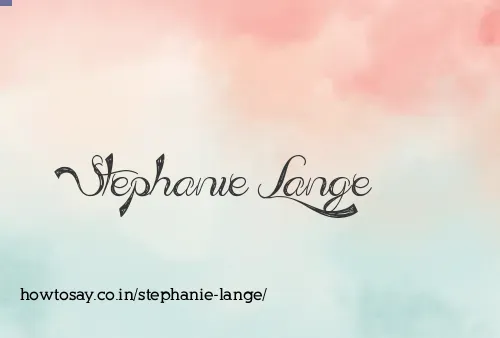 Stephanie Lange