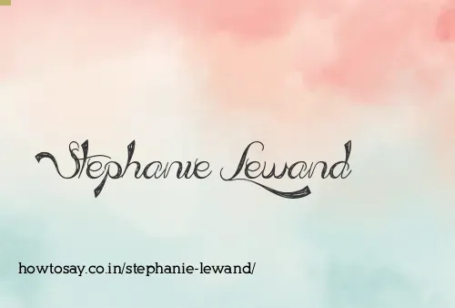 Stephanie Lewand