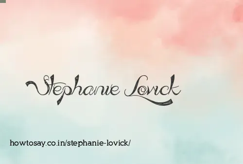 Stephanie Lovick