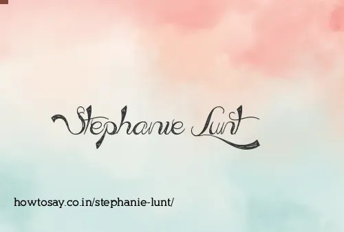 Stephanie Lunt