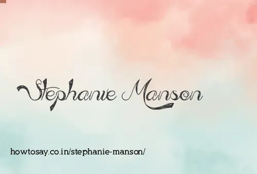 Stephanie Manson