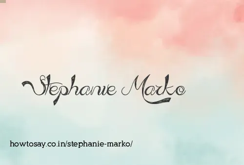 Stephanie Marko