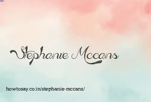 Stephanie Mccans