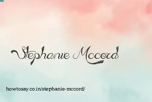 Stephanie Mccord