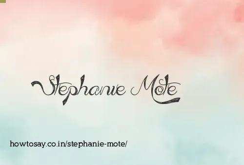 Stephanie Mote