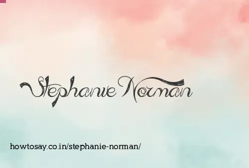 Stephanie Norman