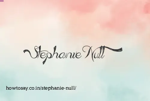 Stephanie Null