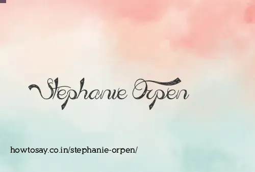 Stephanie Orpen