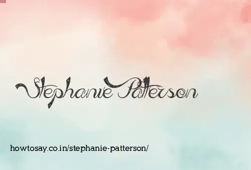 Stephanie Patterson