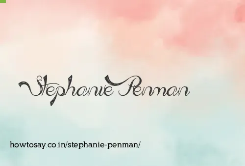 Stephanie Penman