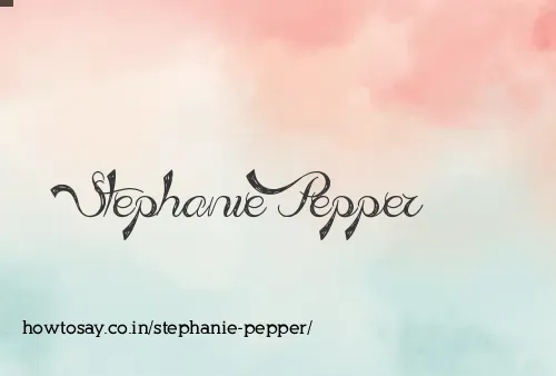 Stephanie Pepper