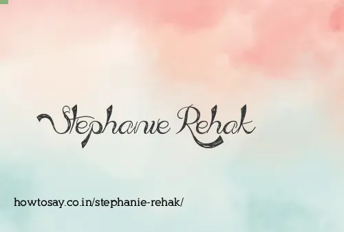 Stephanie Rehak