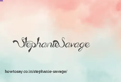 Stephanie Savage