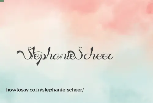 Stephanie Scheer
