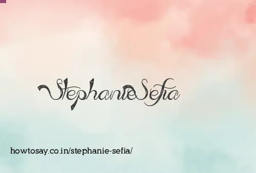 Stephanie Sefia