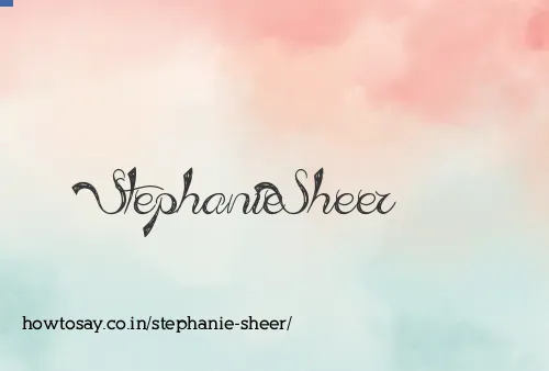 Stephanie Sheer