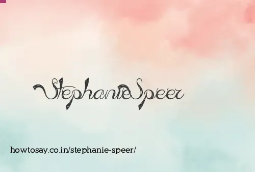 Stephanie Speer