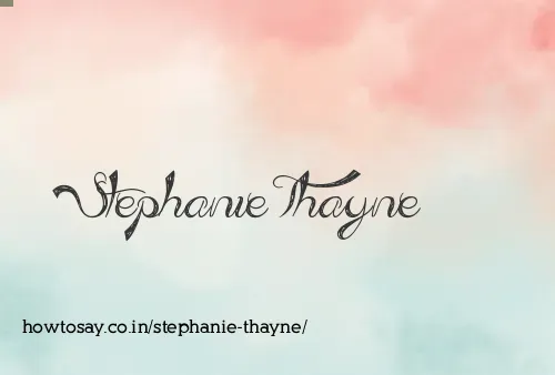 Stephanie Thayne