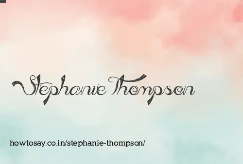 Stephanie Thompson