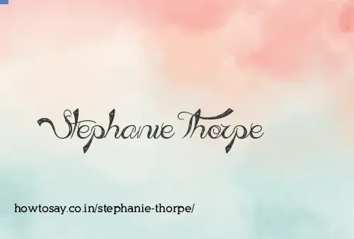 Stephanie Thorpe