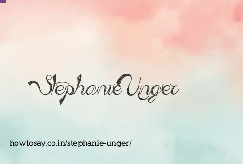 Stephanie Unger