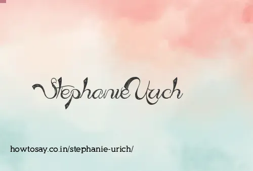 Stephanie Urich