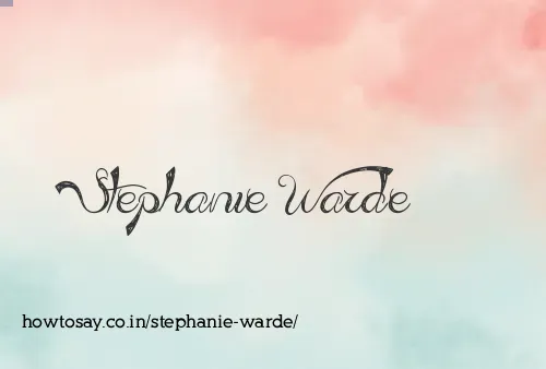 Stephanie Warde
