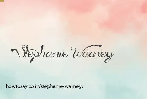 Stephanie Warney