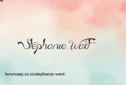 Stephanie Wart