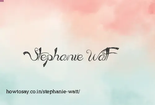 Stephanie Watt