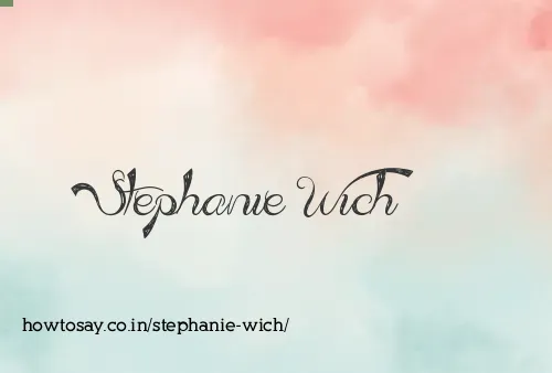 Stephanie Wich