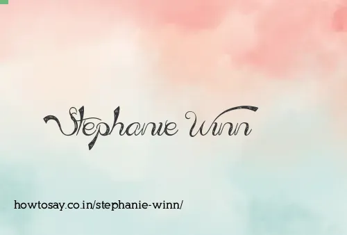 Stephanie Winn