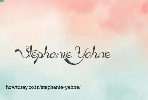 Stephanie Yahne