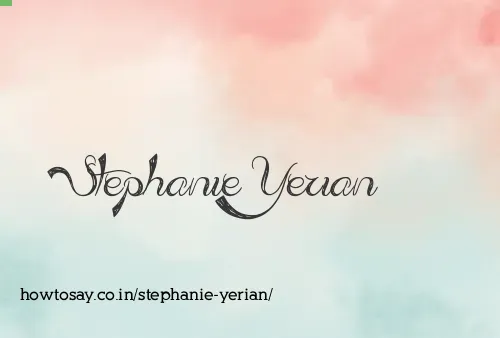 Stephanie Yerian
