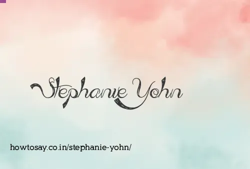 Stephanie Yohn