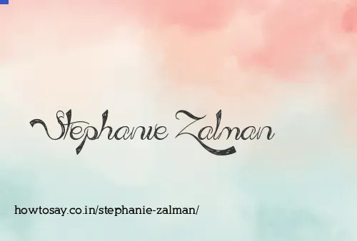 Stephanie Zalman
