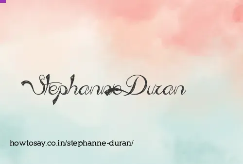 Stephanne Duran